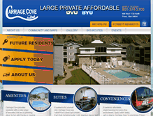 Tablet Screenshot of carriagecove.com